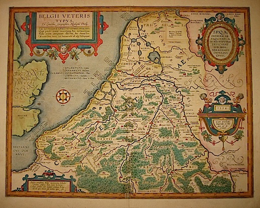 Ortelius Abraham (1528-1598) Belgii veteris typus... 1608 Anversa 